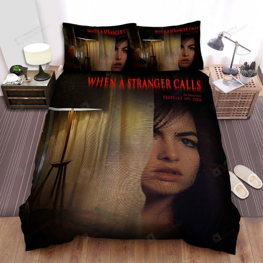 When A Stranger Calls Movie Poster Bed Sheets Spread Comforter Duvet Cover Bedding Sets 5981s