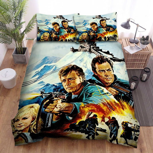 Where Eagles Dare Movie Art 2 Bed Sheets Duvet Cover Bedding Setss
