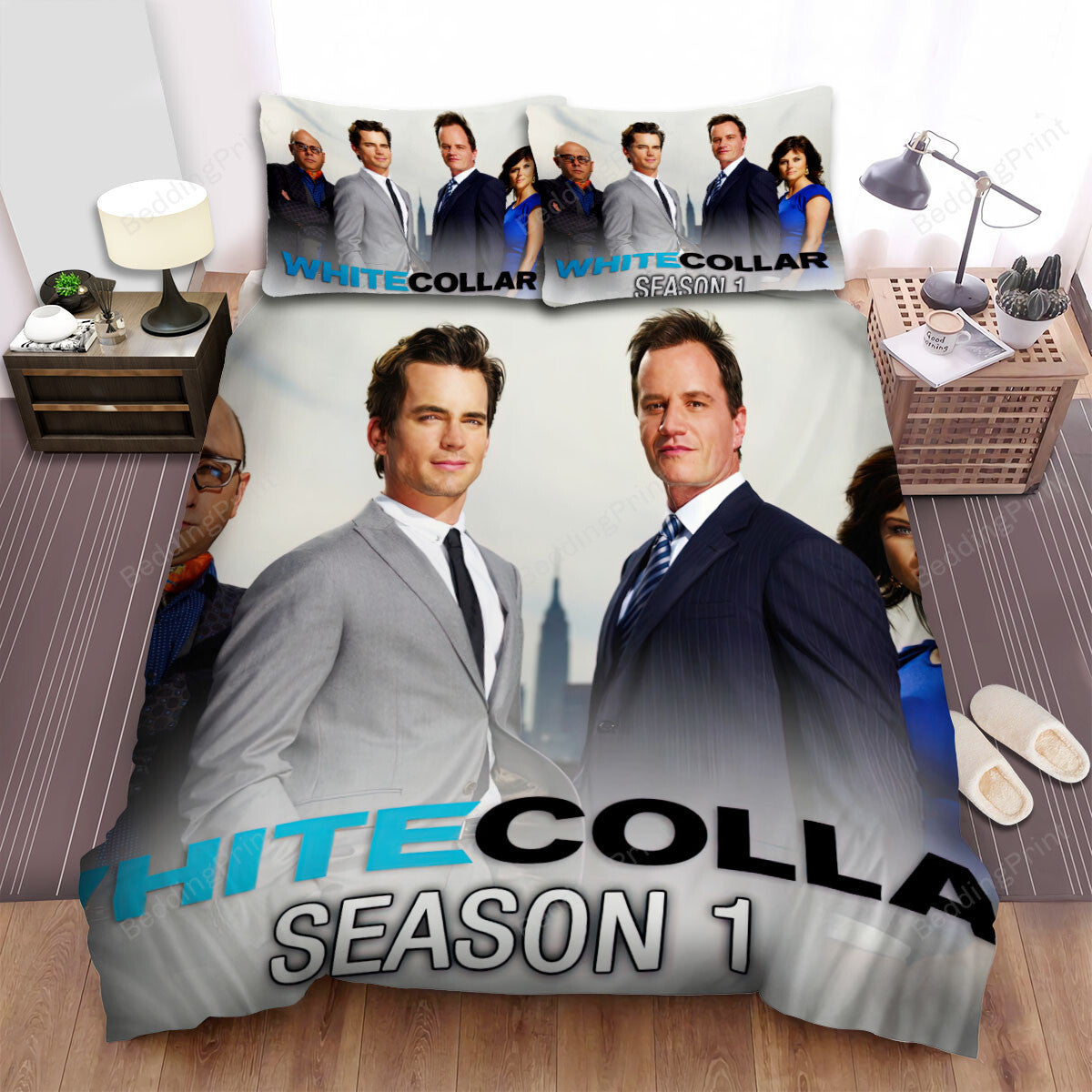 White Collar Movie Poster 1 Bed Sheets Duvet Cover Bedding Setss