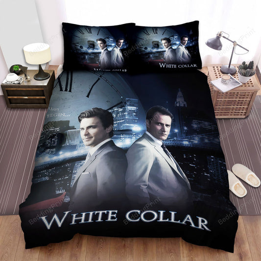 White Collar Movie Poster 4 Bed Sheets Duvet Cover Bedding Setss