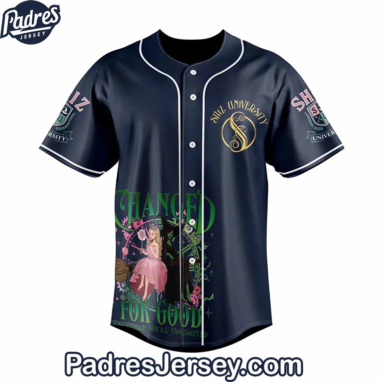 Wicked Shiz University Baseball Jersey Outfit - Custom Name - Padres Jersey Oasis: Elevate Your Baseball Style Game