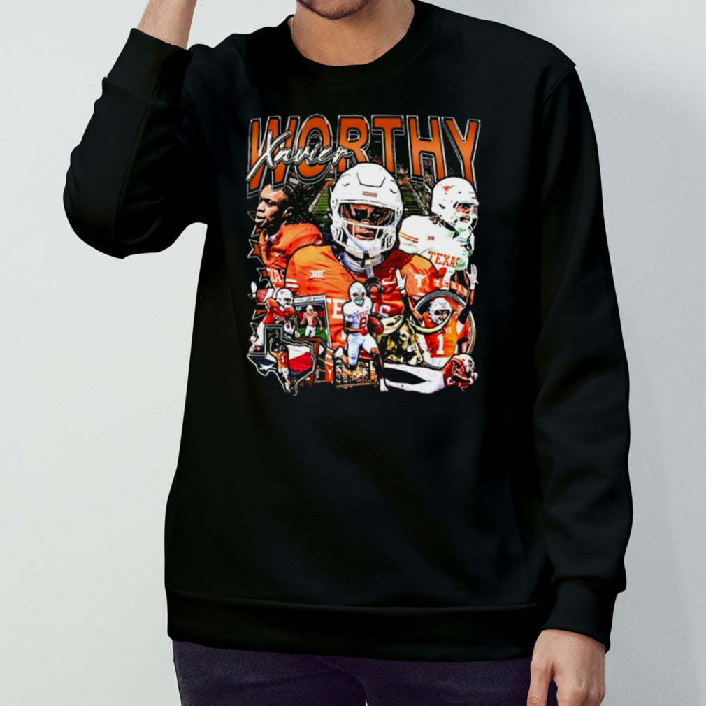 Xavier Worthy Texas Graphic Shirts