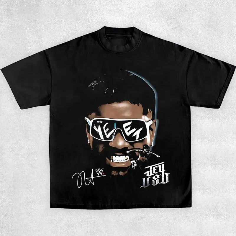 "YEET" MAIN EVENT BIG FACE TEE , Wrestling Tee, Wrestling Graphic Tee, Wrestler Shirt, Sports Shirt, Vintage Wresting Shirt, Wrestling Gift