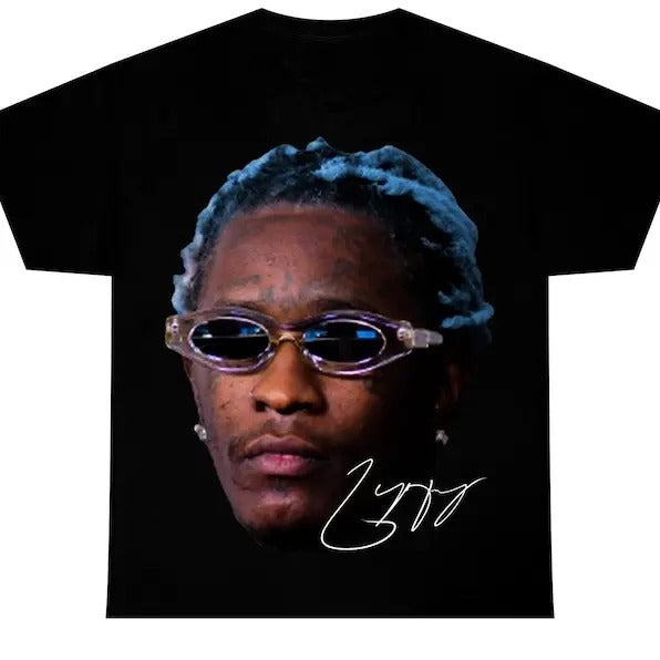 YOUNG THUG T-SHIRT  Rap Tee Concert Merch Kanye Thugger Slime Season Green Rare Hip Hop Graphic