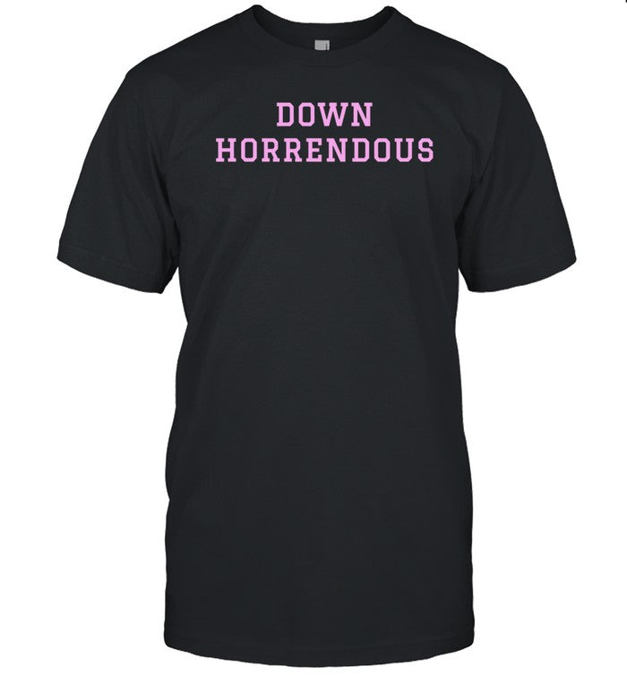 Down Horrendous Black Pink Shirt