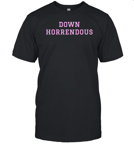 Down Horrendous Black Pink Shirt