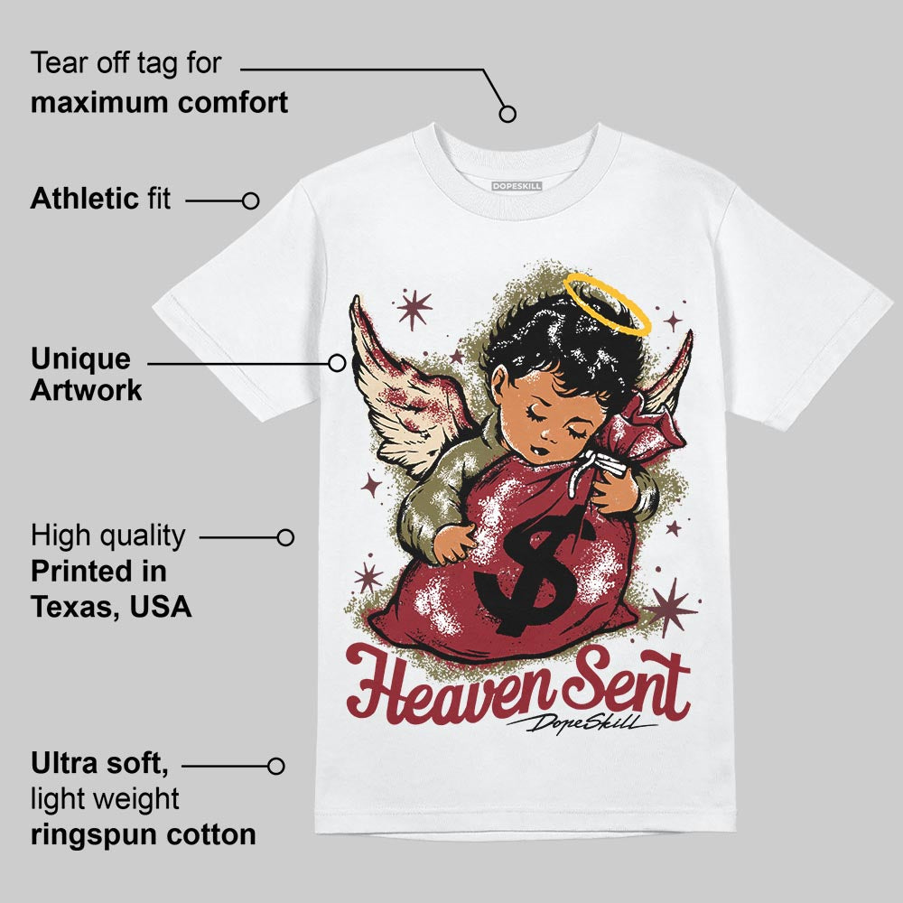 Dunk Dark Team Red/Burgundy Crush DopeSkill T-Shirt Heaven Sent Graphic