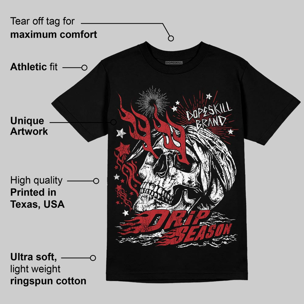 Flu Game 12s DopeSkill T-Shirt Drip Season Graphic