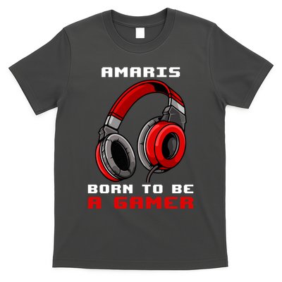 Amaris Born To Be A Gamer Personalized Gift Funny Gamer T-Shirt