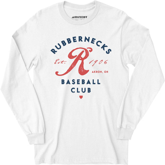 Akron Rubbernecks - Ohio - Vintage Defunct Baseball Teams - Long Sleeve T-Shirt