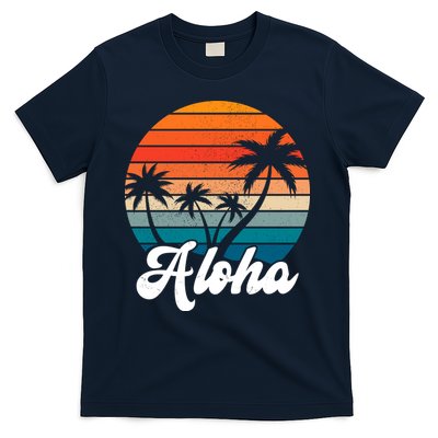Aloha Tropical Sunset Vintage Vacation T-Shirt