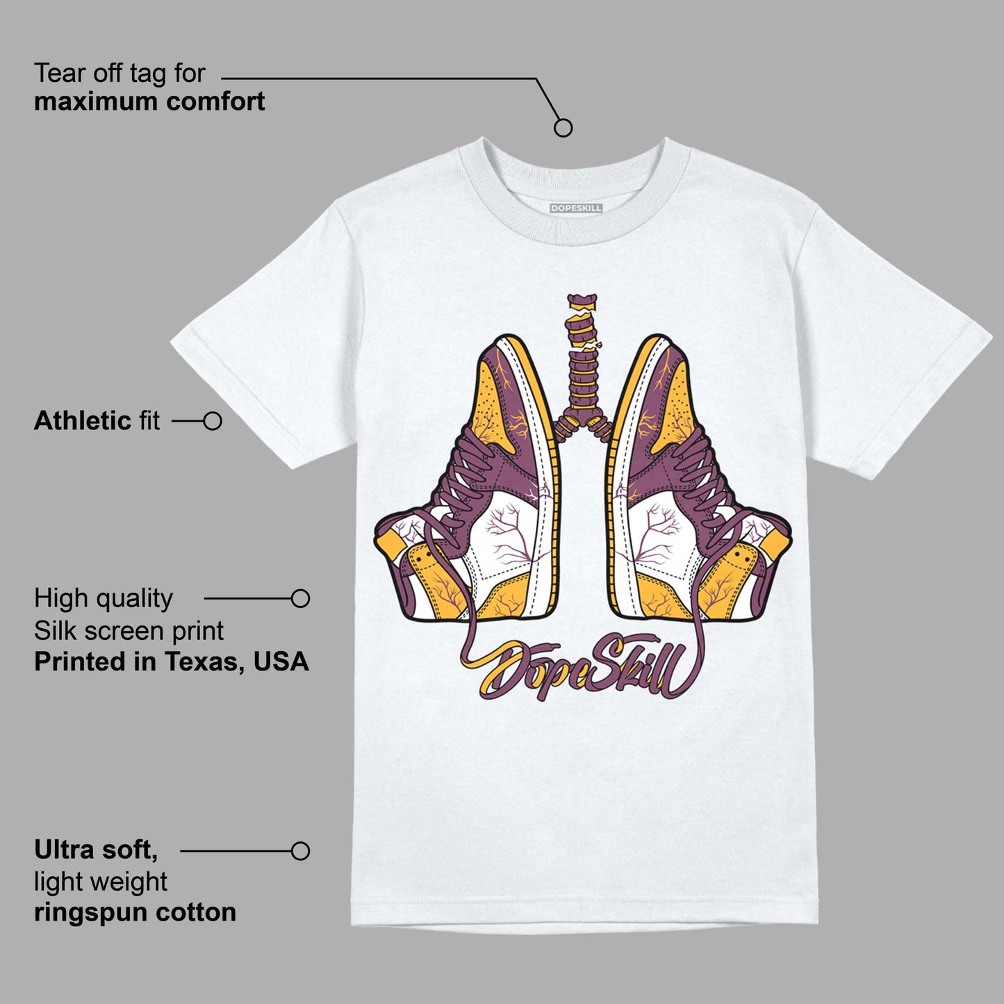 Brotherhood 1s High OG DopeSkill T-Shirt Breathe Graphic