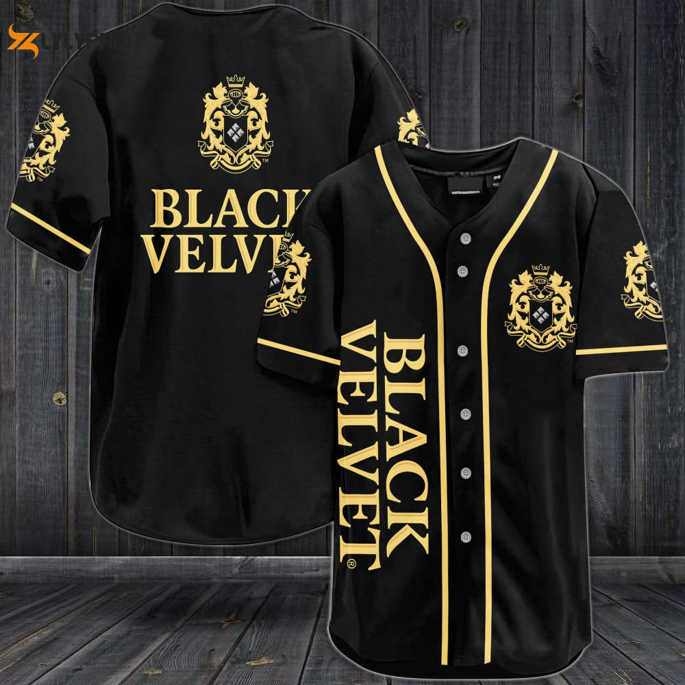 Black Velvet Whiskey Baseball Jersey - lylyprint.com
