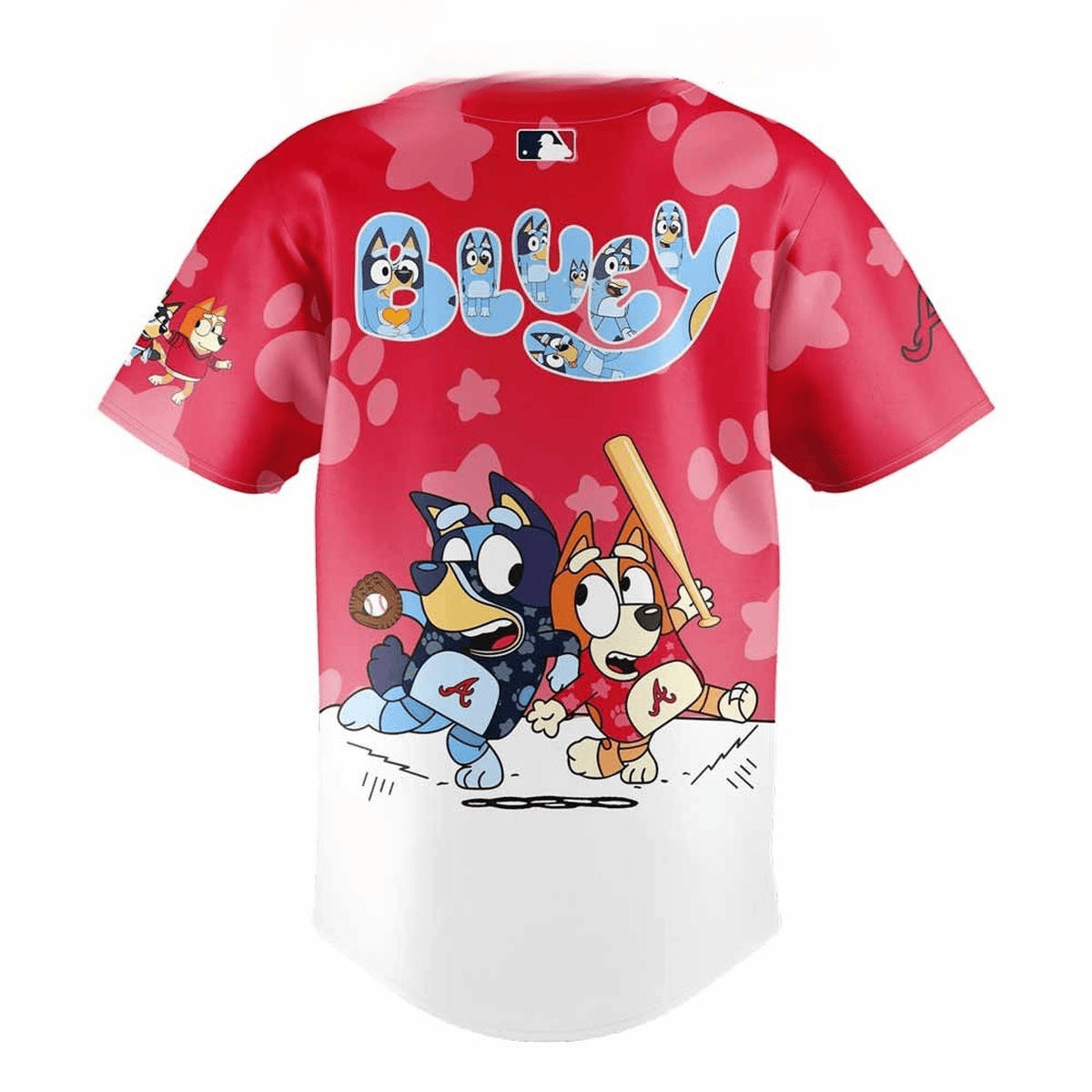 Blue &amp; Bingo Atlanta Braves MLB Sport Team Baseball Jersey