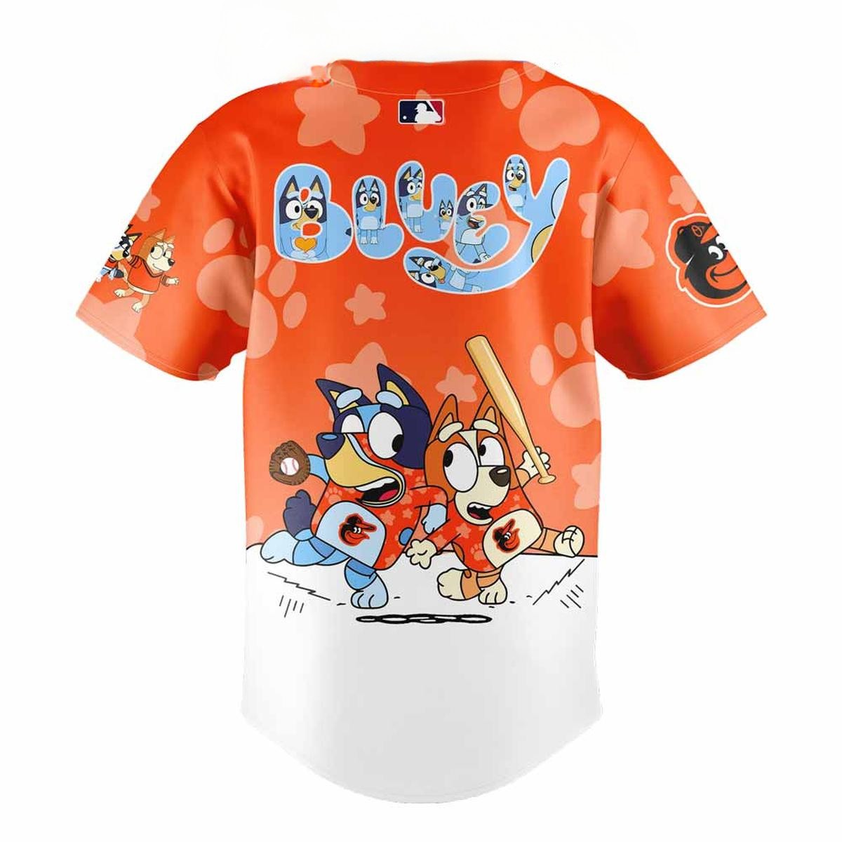 Bluey And Bingo Support Baltimore Orioles MLB Baseball Jersey