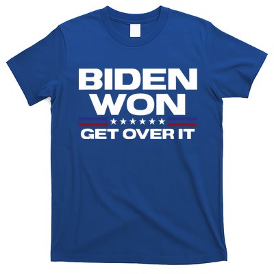 Biden Won Get Over It Patriotic Pro Joe Anti Trump Funny T-Shirt