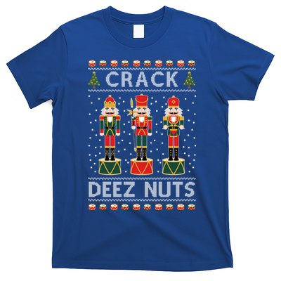 Crack Deez Nuts Funny Ugly Christmas T-Shirt