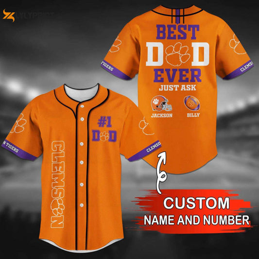 Clemson Tigers Personalized Baseball Jersey - lylyprint.com