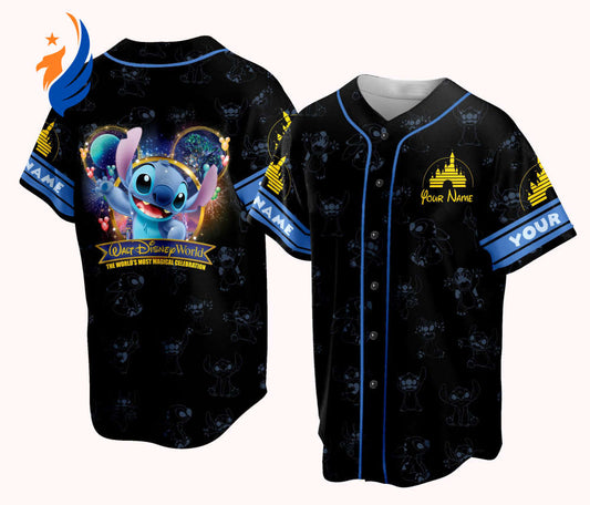 Custom Mickey Game Day Baseball Jersey - Disney Character Outfit for Baseball Fans - Bafud