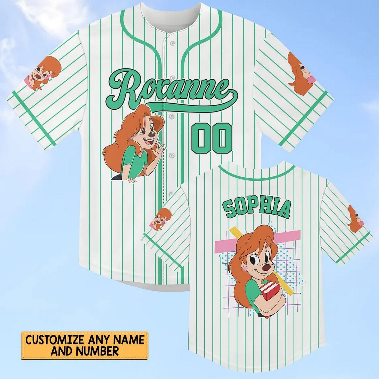 Custom Name Roxanne Baseball Jersey