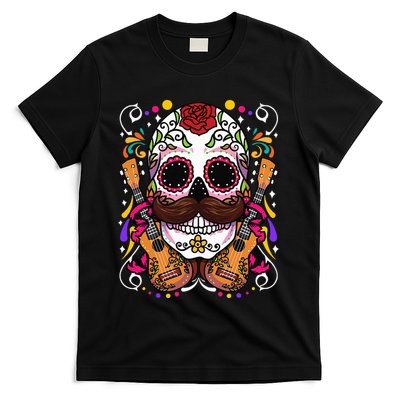 Dia De Los Muertos funny guitar musical T-Shirt