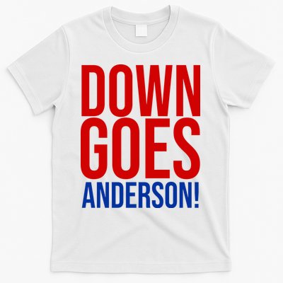 Down Goes Anderson Cleveland Vs Chicago Fight Baseball T-Shirt
