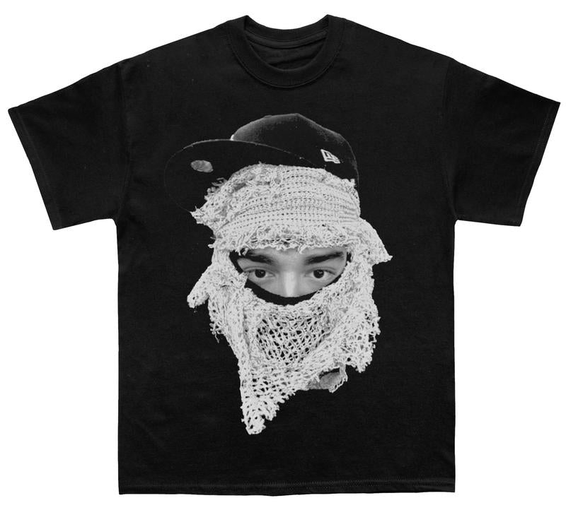 YEAT FACE MASK GRAPHIC T-SHIRT - STREETWEAR Casual Menswear Short Sleeve T-shirt