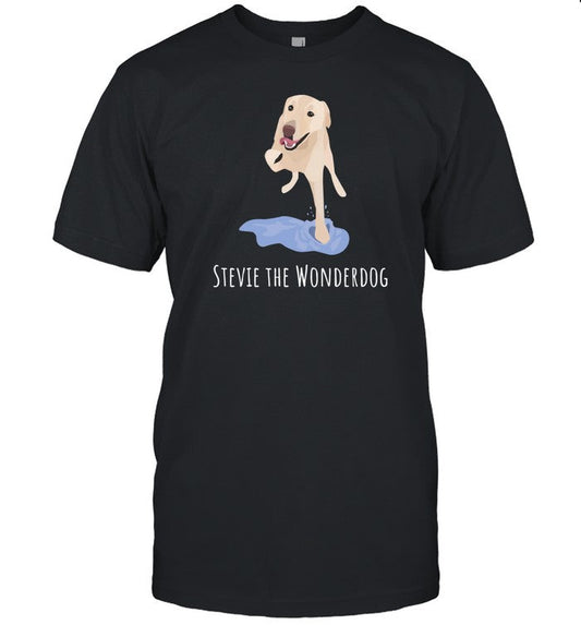 Stevie The Wonderdog T-Shirt, Hoodie, Tank Top, Sweater And Long Sleeve T-Shirt-Unisex T-Shirt