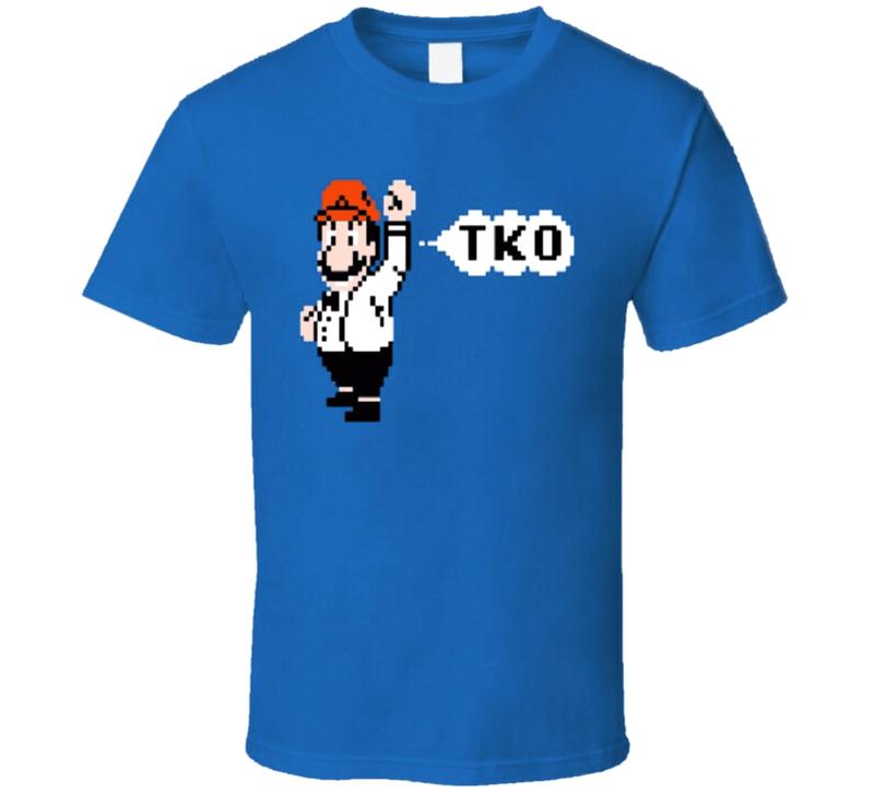 Mike Tyson's Punchout Mario Referee T Shirt, Unisex Cotton Graphic Shirt