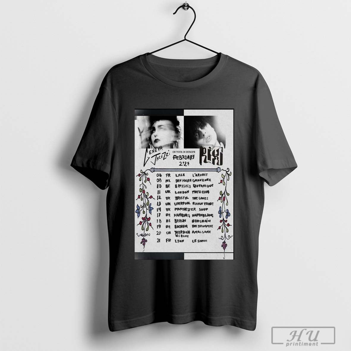 Poster Geneva Jacuzzi And Riki Band Europe February Tour 2025  Shirt