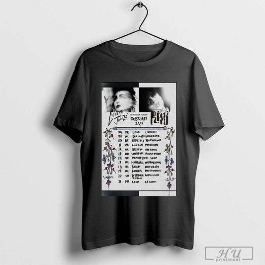 Poster Geneva Jacuzzi And Riki Band Europe February Tour 2025  Shirt