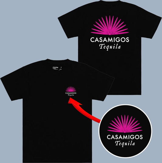 Casamigos Tequila T-shirt - 2 Side Back Ss3 - Variety Of Designs - Iconic Styles - Size Choices Galore - Versatile Unisex Wear - Every Color Available
