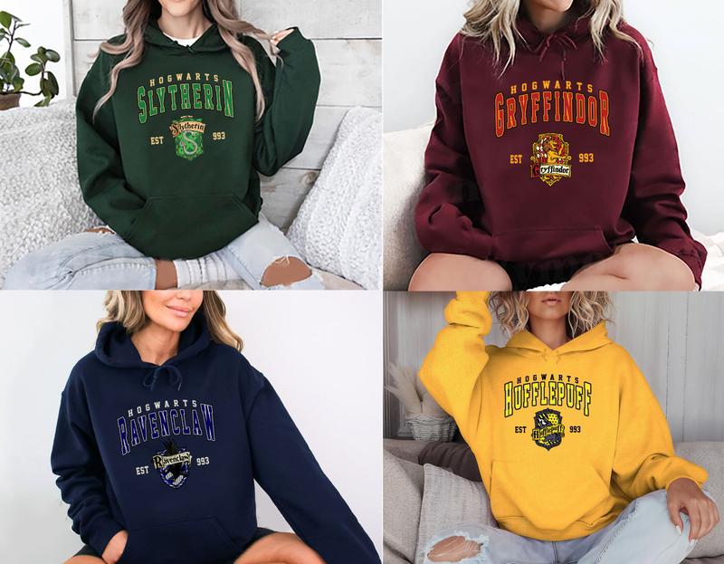 Wizard HP Sweatshirt, Wizard Hogwarts, Family Vacation shirt  Hoodie harry potter house vintage