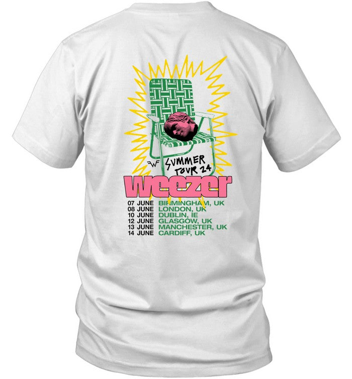 Limited Weezer Lawn Chair Tour T Shirt