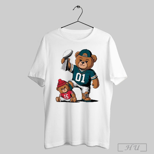 Teddy Eagles Stomp On Teddy Chiefs Super Bowl Lix Champions 2025 T Shirts Sweatshirt