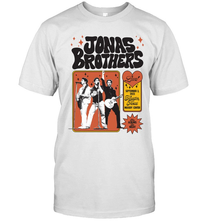 Jonas Brothers Austin Texas 09 03 2023 Tour Shirt