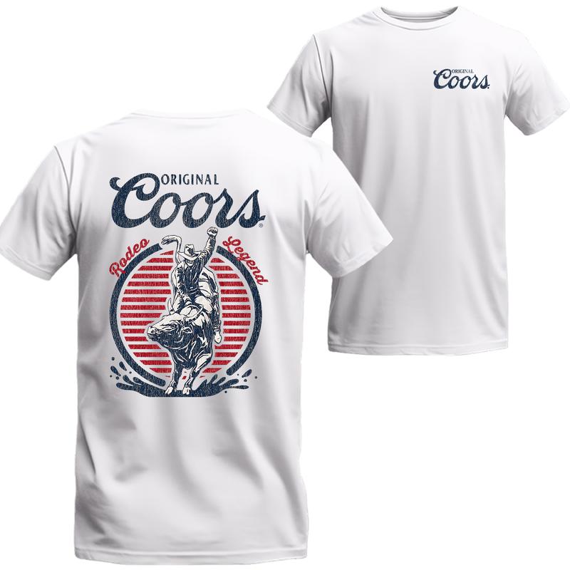 Original Coors Rodeo Legend Double Sides Beer Logo T-shirt, Gifts for Him, Unisex T-shirt For Men, For Women, The Best Choice