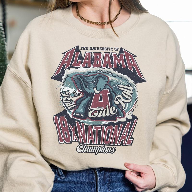NCAA Alabama Crimson Tide Vintage Sweatshirt, Tournament Champions Shirt, Championship Final Four Tee, Gift For NCAA Fan