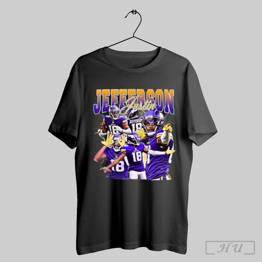 Retro Justin Tee Jefferson Vintage Lover Design 90s Graphic T Shirt