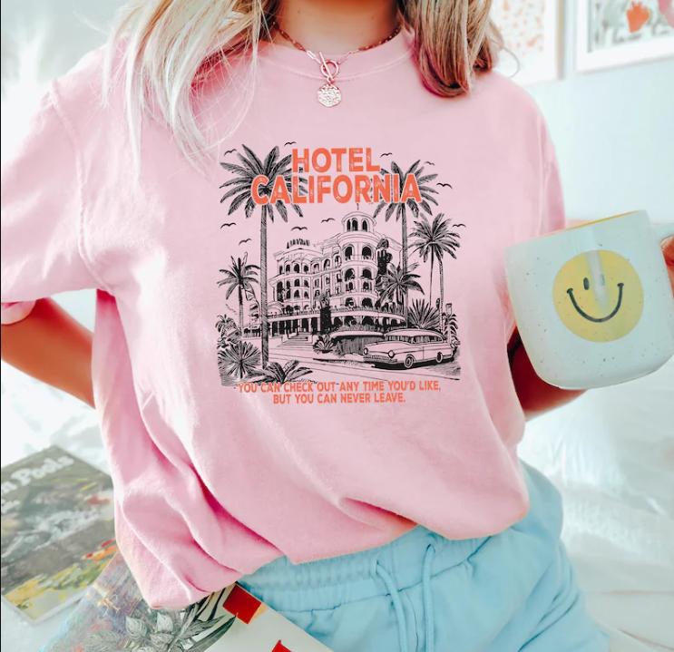 Hotel California Shirt, Retro 70s Graphic T-Shirt