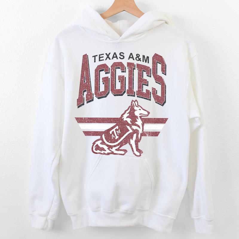 Texas A&M Aggies Vintage Football NCAA Sweatshirt - Tshirt - Hoodie, Texas A&M University Unisex Football NCAA Shirt, Unisex Vintage NCAA Shirt, Classic Football Shirt, Gifts For Football Fan Sport, Cotton, Sweatshirt, T-Shirt, Hoodie