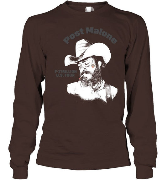 Post Malone F-1 Trillion Tour Brown T-Shirt