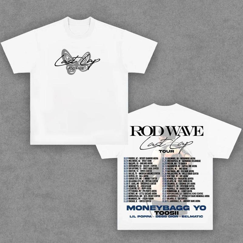 Rod Wave V1 Last Lap T-Shirt,Graphic T-Shirt, Rapper Shirt Rap Tee, Vintage Y2K, Hoodie, Sweatshirt Clothing Cotton