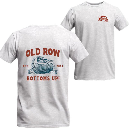 Old Row Bottoms Up Armadillo T-Shirt Graphic Tee, Graphic Short Sleeve Tee, Unisex Shirt, Menswear Top, beer shirt, drinking shirt