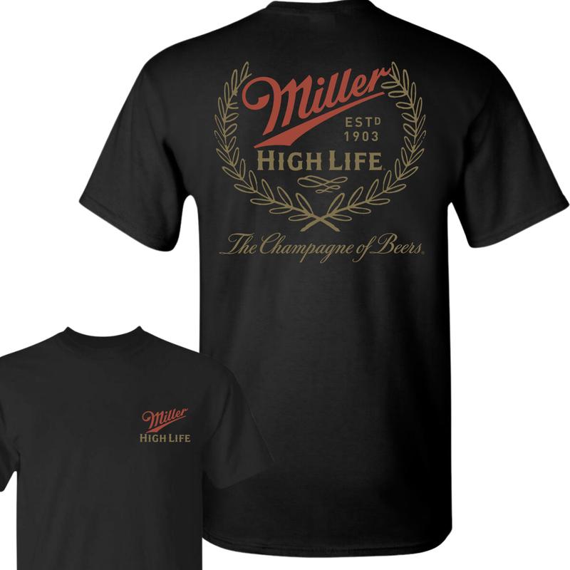 Miller High Life Champagne of Beers T-Shirt, Full Colors, Fashion For All, Unisex T-Shirt, For Men, For Women