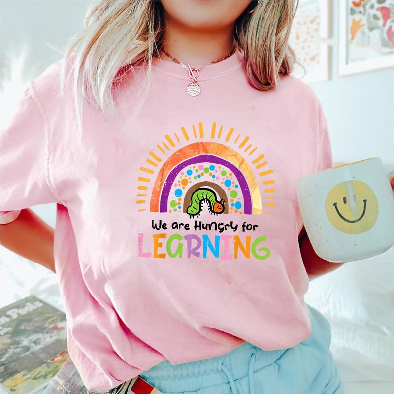 Caterpillar In This Class We Are Very Hungry For Learning Shirt, The Very Hungry Caterpillar Shirt, Teacher Shirt, Gift For Teacher, Back To School, C