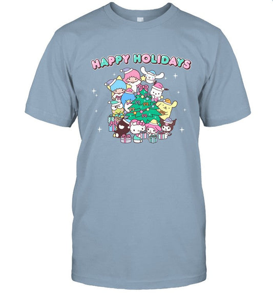 happy holidays Sanrio shirt