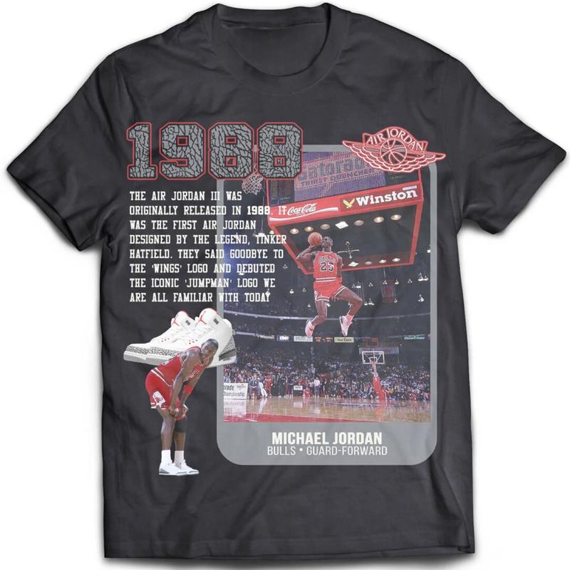 Vintage 1988 GOAT Card Tribute T-Shirt for Men - Graphic Tee - Cotton, Menswear