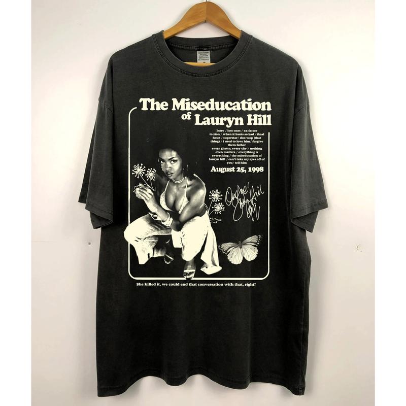 Vintage The Miseducation of Lauryn Hill Graphic Tee - Ms. Lauryn Hill - The Fugees - 90s Hiphop Artist Shirt - Music Shirt - Hiphop Graphic Tee