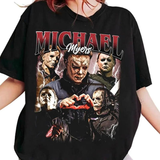 Limited Michael Myers Vintage Shirt Gift for Women and Men Unisex T-Shirt Medium Cotton Tshirt Baggy Comfort Fabric Top
